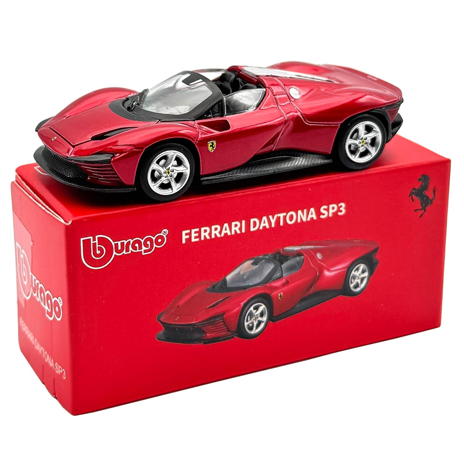 Bburago 164 Scale Ferrari Series Model Collection Race Diecast Metal Model Car (Daytona SP3 RED
